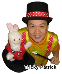 Magician Tricky Patrick is a great hit at birthday party